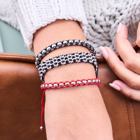 Noir x Argent | Bracelet Maillons Catena